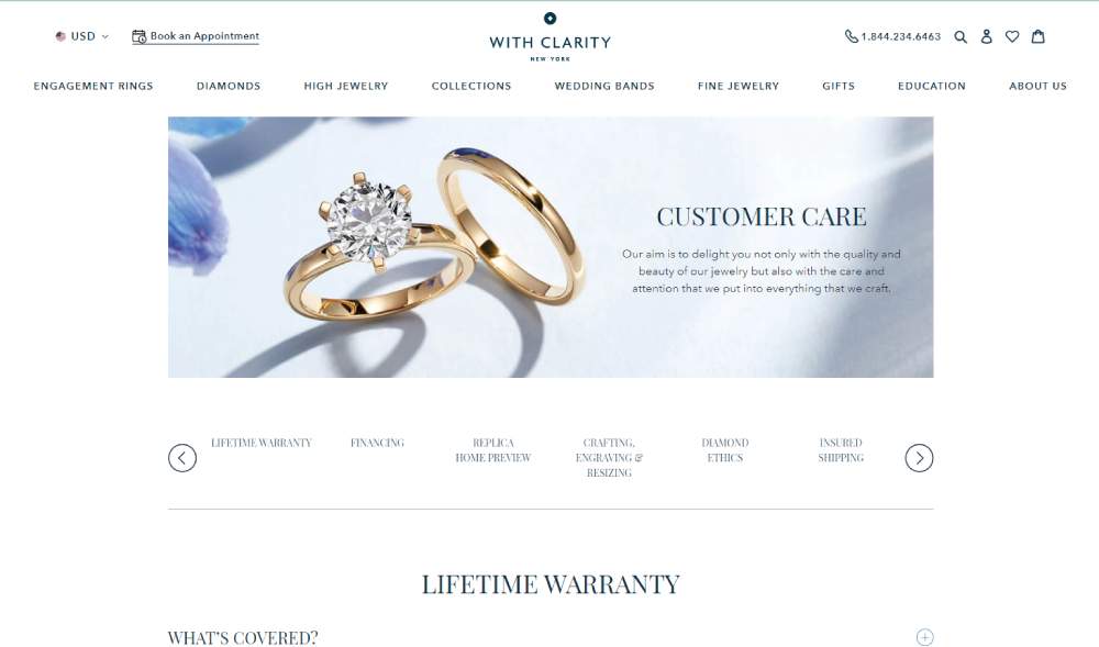 With Clarity shipping