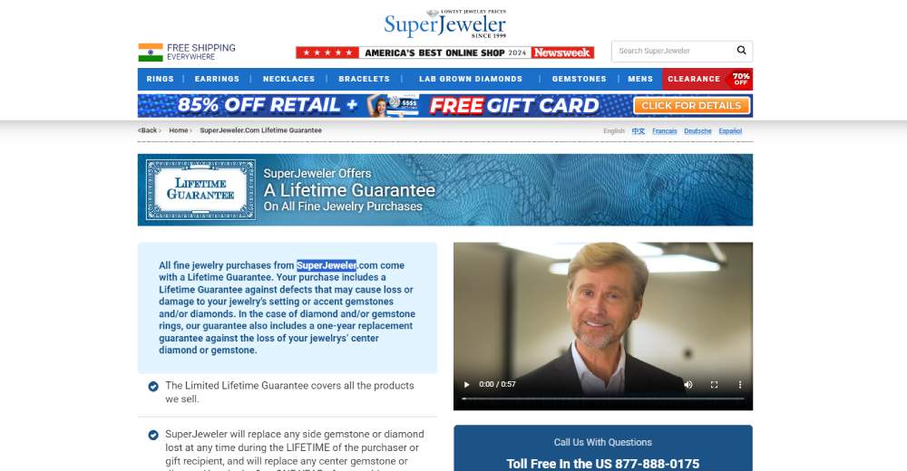 Superjeweler warranty